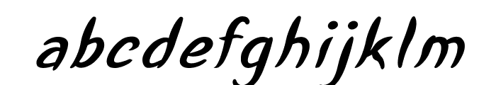 Miasma-BoldItalic Font LOWERCASE