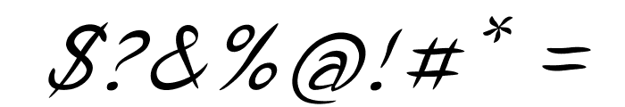 MiasmaItalic Font OTHER CHARS
