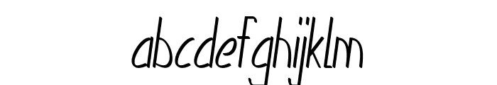 Mickle-CondensedItalic Font LOWERCASE