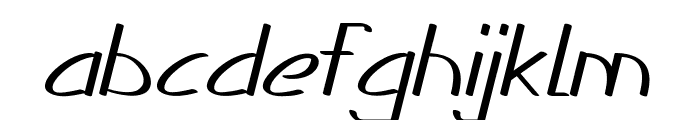 Mickle-ExpandedItalic Font LOWERCASE