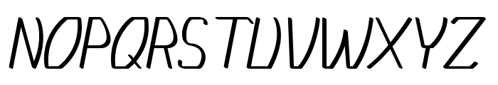 Mickle-Italic Font UPPERCASE