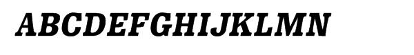 Minernil Black Italic Sample