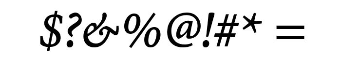 MinionWebPro-Italic Font OTHER CHARS