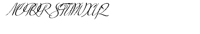 Ministry Script Font UPPERCASE
