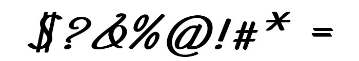 Mintie-BoldItalic Font OTHER CHARS