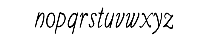 Mintie-CondensedRegular Font LOWERCASE