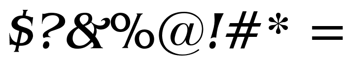 Mirage Italic Font OTHER CHARS