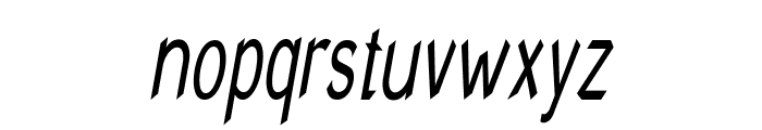Miria-CondensedItalic Font LOWERCASE