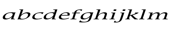 Mirror Extended Italic Font LOWERCASE