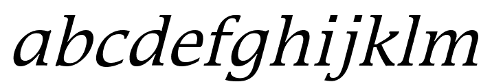 Mirror Italic Font LOWERCASE