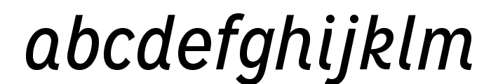 MissionGothic-RegularItalic Font LOWERCASE