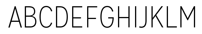 MissionGothic-Thin Font UPPERCASE