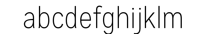 MissionGothic-Thin Font LOWERCASE