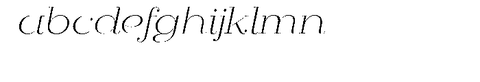 Mittwoch Light Italic Font LOWERCASE
