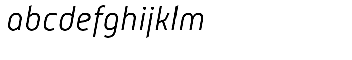 Mic 32 New Light Italic Font LOWERCASE