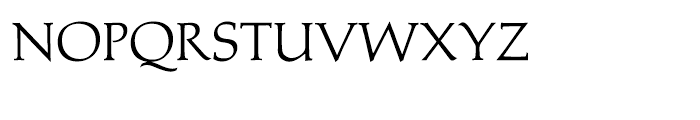 Michelangelo BQ Regular Font LOWERCASE