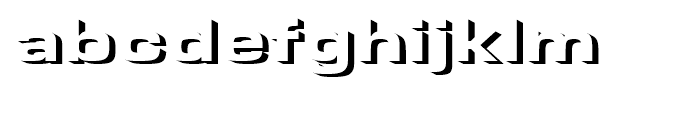 Microgramma Onlyshadow Bold Extended d Font LOWERCASE