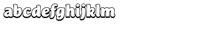 Mijas Ultra Shadow Font LOWERCASE