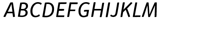 Mikado Regular Italic Font UPPERCASE