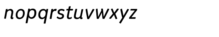 Mikado Regular Italic Font LOWERCASE