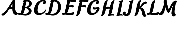 Mikal Regular Font UPPERCASE