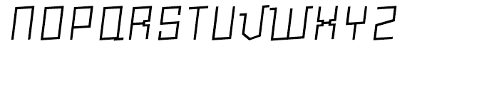 Milica ExtraLight Italic Font UPPERCASE