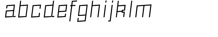 Milica ExtraLight Italic Font LOWERCASE