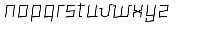 Milica ExtraLight Italic Font LOWERCASE