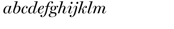 Miller Display Italic Font LOWERCASE