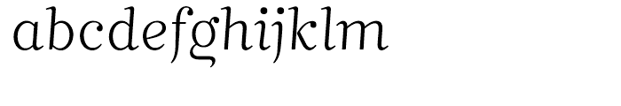 Mimix Thin Font LOWERCASE