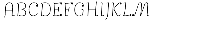 Mimix Ultra Thin Font UPPERCASE