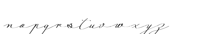 Mina Calligraphic Regular Font LOWERCASE