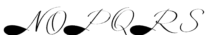 Mina Calligraphic Rough Font UPPERCASE