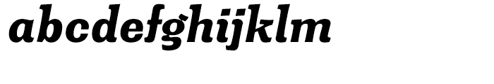 Minernil Black Italic Font LOWERCASE