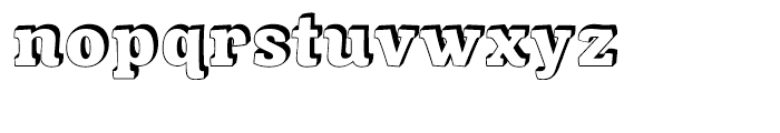 Minernil Shadow Font LOWERCASE