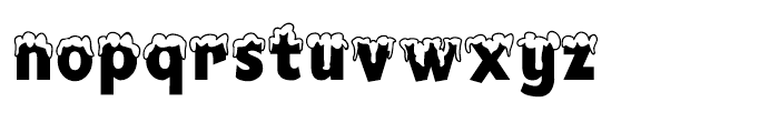 Mingler Snowy Font LOWERCASE