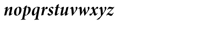 Minion Bold Condensed Italic Subhead Font LOWERCASE
