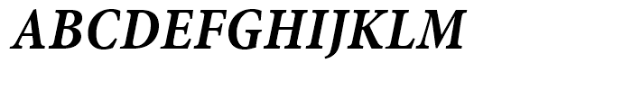 Minion Bold Condensed Italic Font UPPERCASE