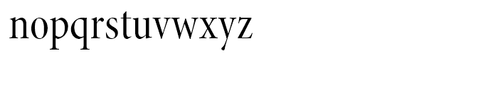 Minion Condensed Display Regular Font LOWERCASE