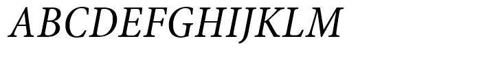 Minion Condensed Italic Caption Font UPPERCASE