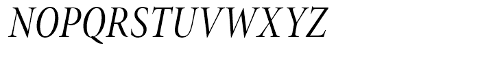 Minion Condensed Italic Display Font UPPERCASE