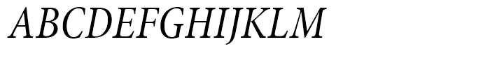 Minion Condensed Italic Subhead Font UPPERCASE