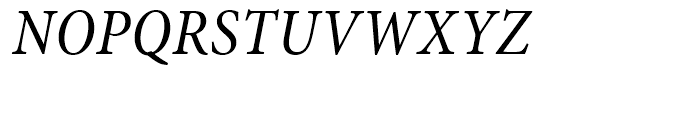 Minion Condensed Italic Font UPPERCASE