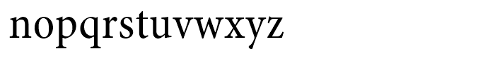 Minion Condensed Regular Font LOWERCASE