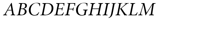 Minion Italic Subhead Font UPPERCASE