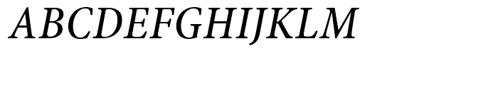 Minion Medium Condensed Italic Caption Font UPPERCASE