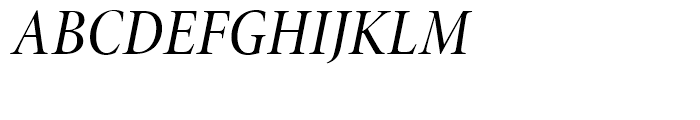 Minion Medium Condensed Italic Display Font UPPERCASE