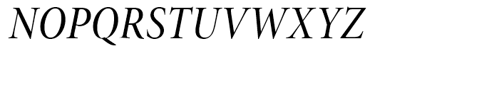 Minion Medium Condensed Italic Display Font UPPERCASE