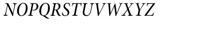Minion Medium Condensed Italic Subhead Font UPPERCASE