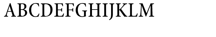 Minion Medium Condensed Font UPPERCASE